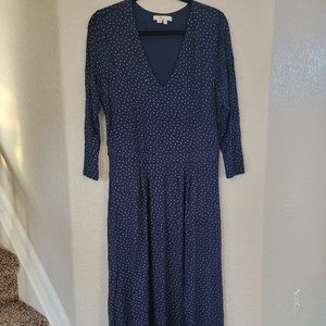 Boden Jersey Midi Dress, Gold dot print